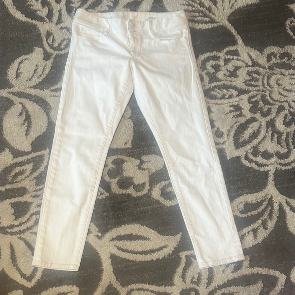 Lilly Pulitzer White Skinny Jeans Crisp Denim